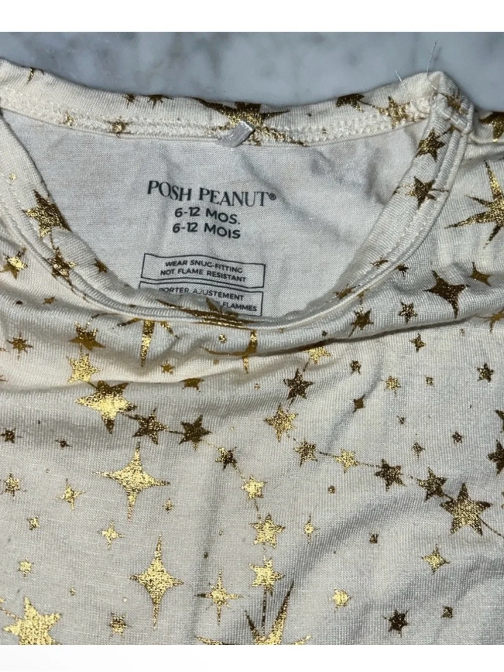 Posh Peanut Gold Star set 6-12 months